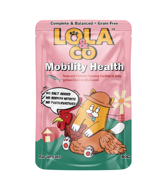 [8859601031089] LOLA & CO Tuna and Chicken Topping with Sardine in Jelly Cat Pouch 80g (1  عبوة)