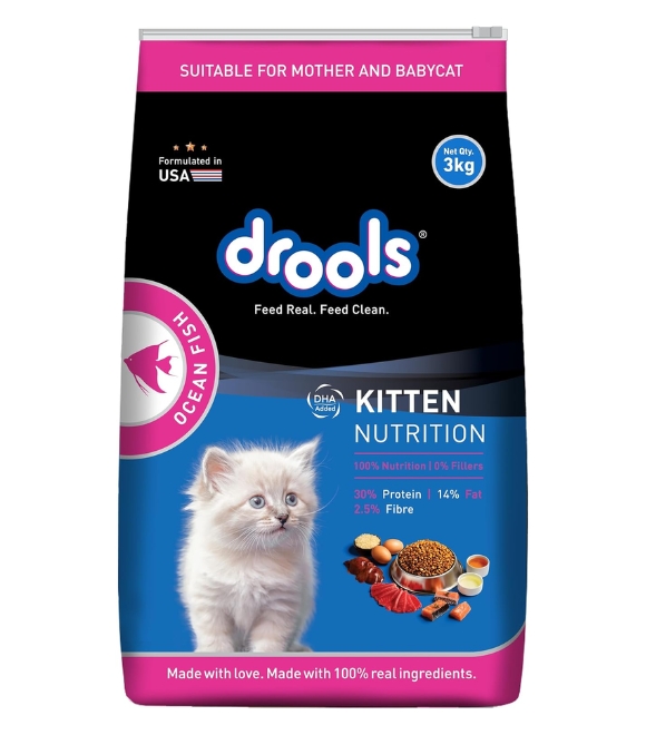 [8906125484492] Drools Kitten Dry Food – Ocean Fish (٣  كيلوجرام)