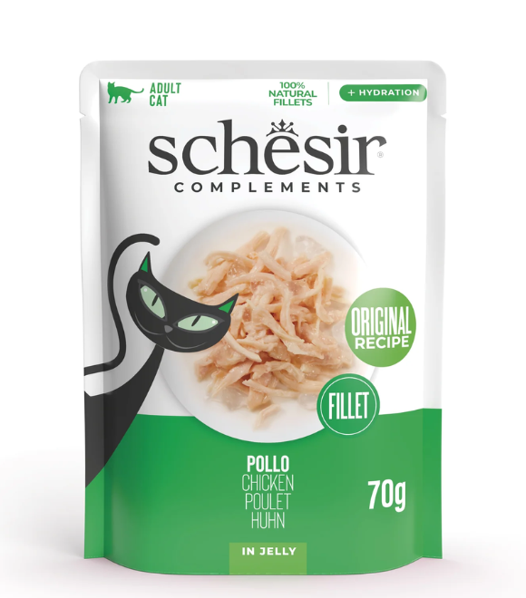 [8005852121547] Schesir Cat Pouch Chicken Fillet in Jelly 70g (1  عبوة)