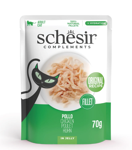 [8005852921598] Schesir Cat Pouch Chicken Fillet in Jelly 70g (12 Pouch)