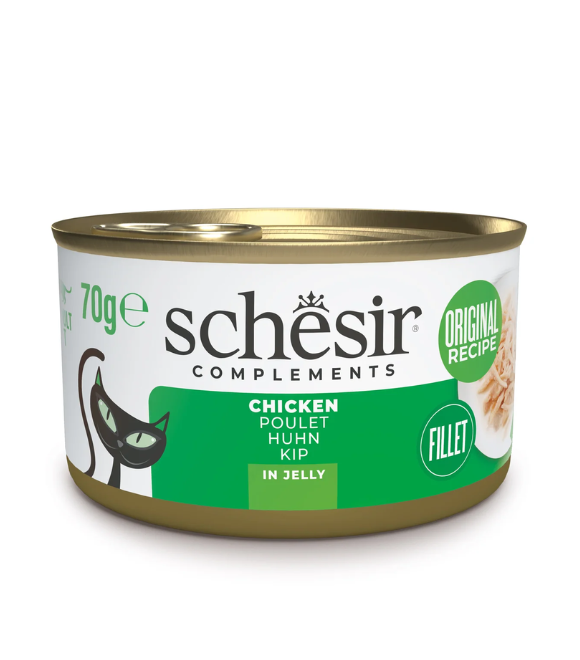 [8005852121356] Schesir Can for Cat Chicken Fillets in Jelly 70g (1 Can)