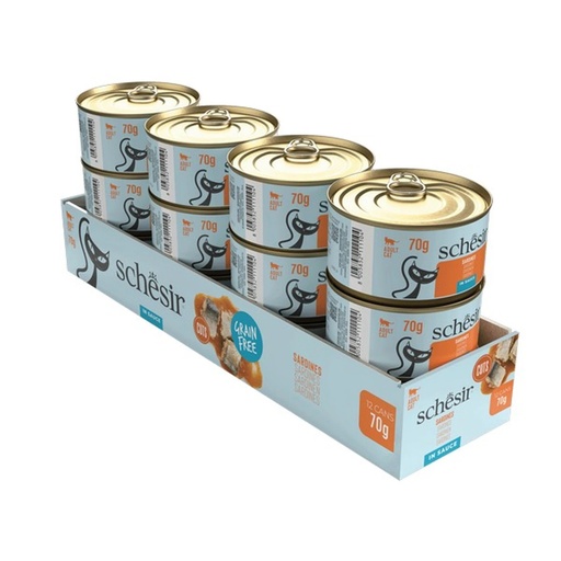 [8005852911162] Schesir Can For Cat Sardine in Sauce 70g (12 Can)