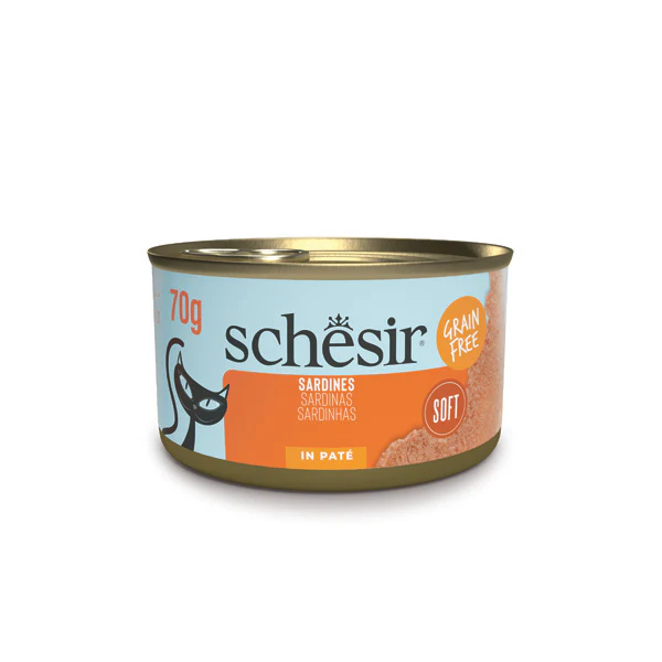 [8005852111418] Schesir Can For Cat Sardine In Paté 70g (1  علبة)