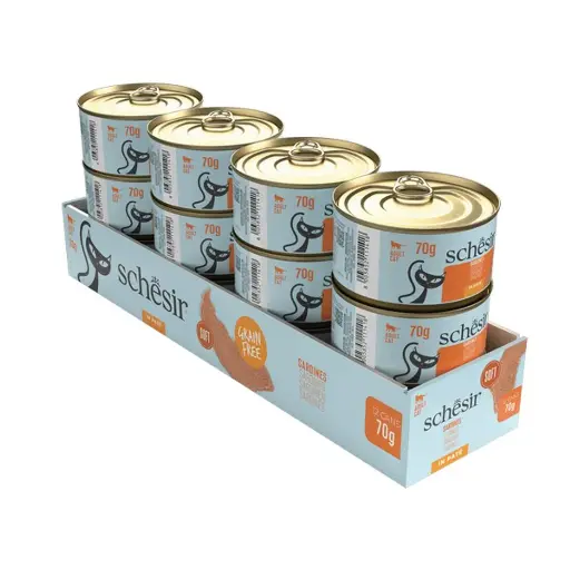 [8005852911469] Schesir Can For Cat Sardine in Pate 70g (12  علبة)