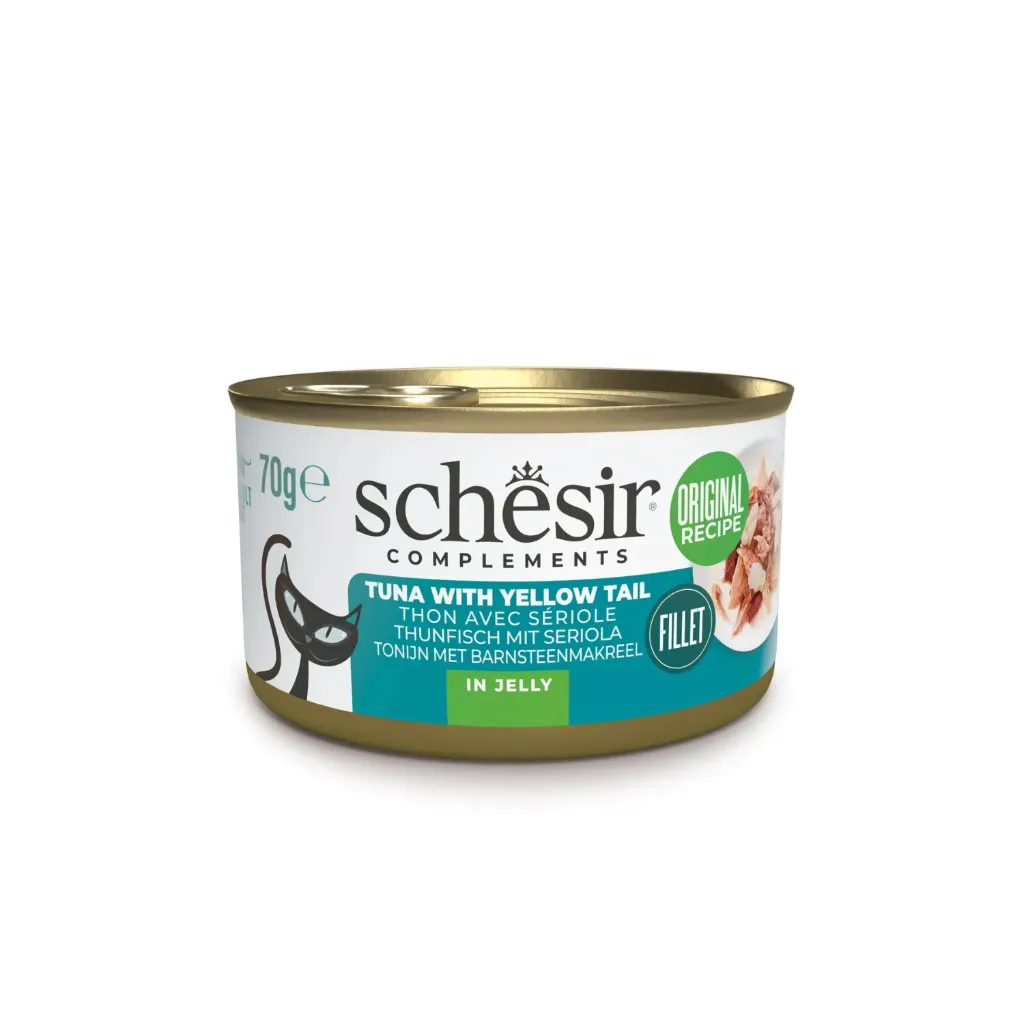 [8005852122834] Schesir Can for Cat Tuna & Yellow Tail in Jelly 70g (1  علبة)