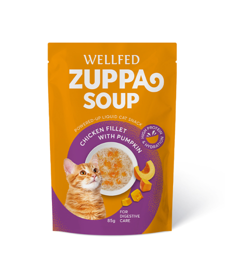 [5206819211032] Pet Interest Wellfed Zuppa Soup Chicken Fillet with Pumpkin 85g For Cat (1 Pouch)