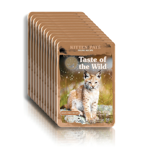 [00074198615889] Taste of the Wild Grain Free Kitten Pate Feline Pouch 85g (12 Pouch)