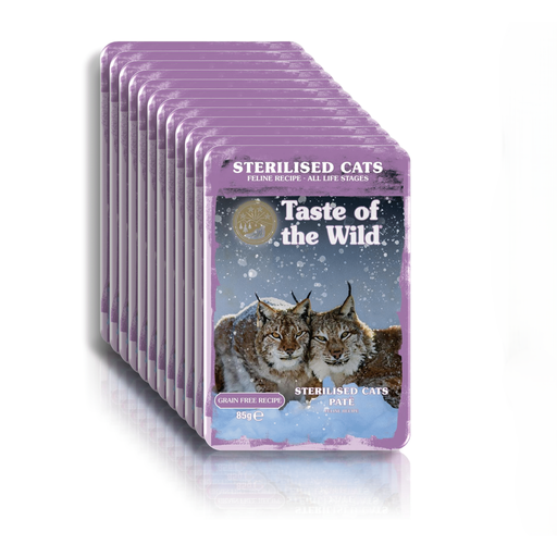 [00074198615926] Taste of the Wild Grain Free Sterilised Feline Pouch 85g (12 Pouch)