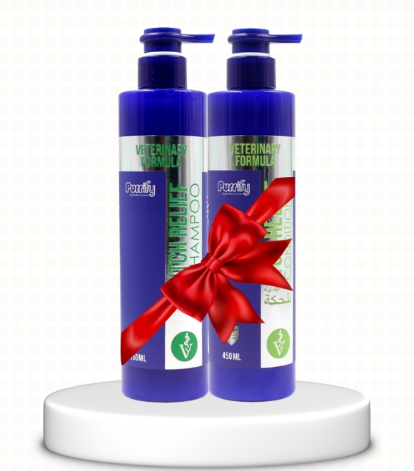 Purrify Veterinary Formula Duo – Itch Relief Shampoo & Itch Relief Conditioner | 2 x 450ml