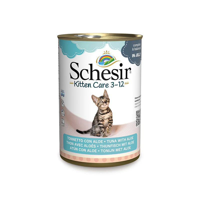 Schesir Baby Kitten Care Can (3-12 Months) Tuna with Aloe 140g