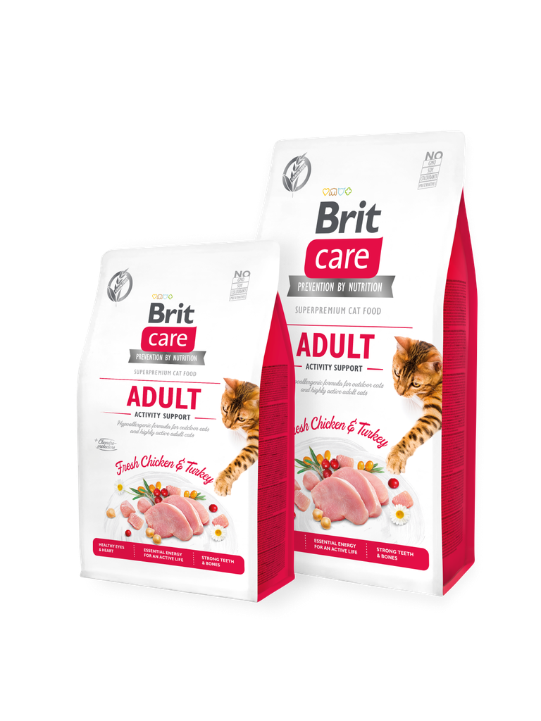 Brit Care Cat Dry Food Grain-Free ADULT, rich in chicken and turkey