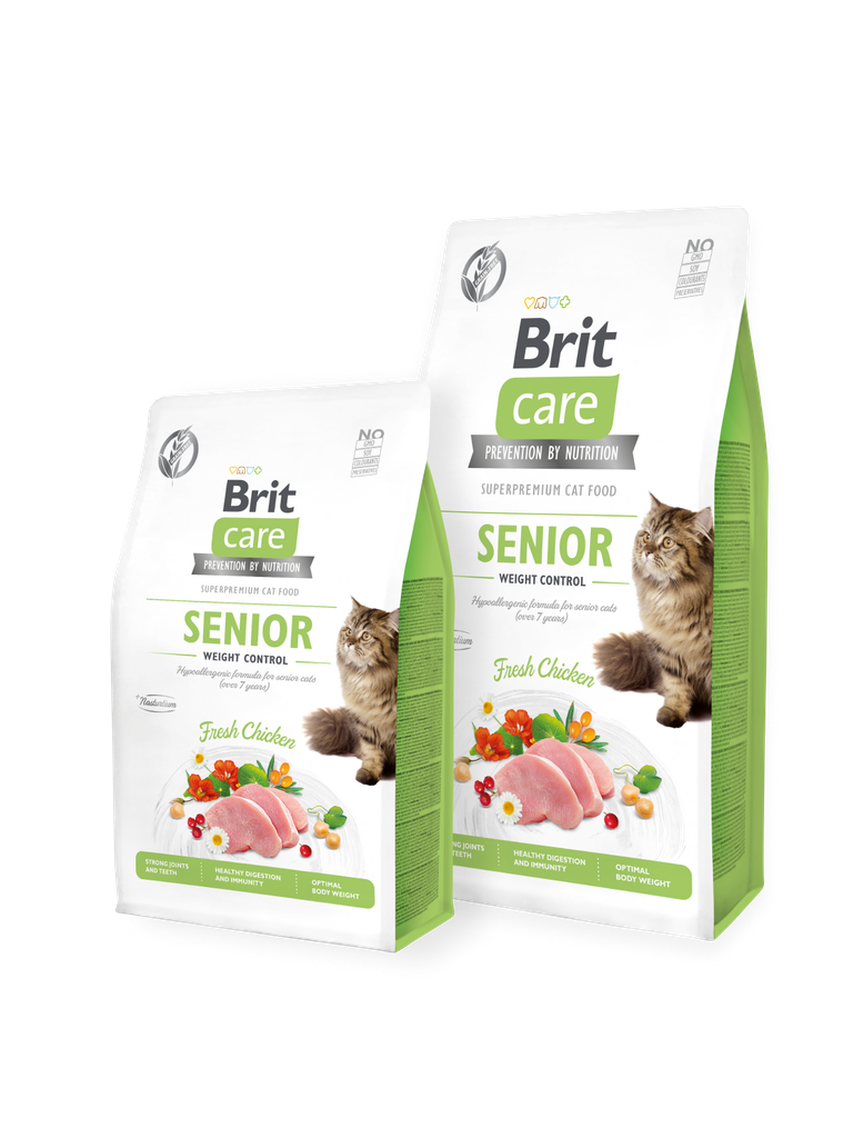 Brit Care Cat Dry Food Grain-Free SENIOR AND WEIGHT CONTROL