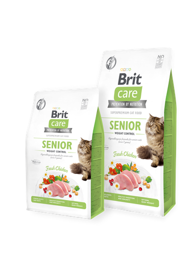 [8595602540952] Brit Care Cat Dry Food Grain-Free SENIOR AND WEIGHT CONTROL (٤٠٠  جرام)