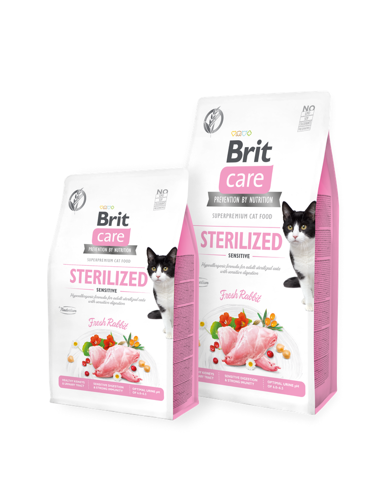 Brit Care Cat Dry Food Grain-Free STERILIZED SENSITIVE 