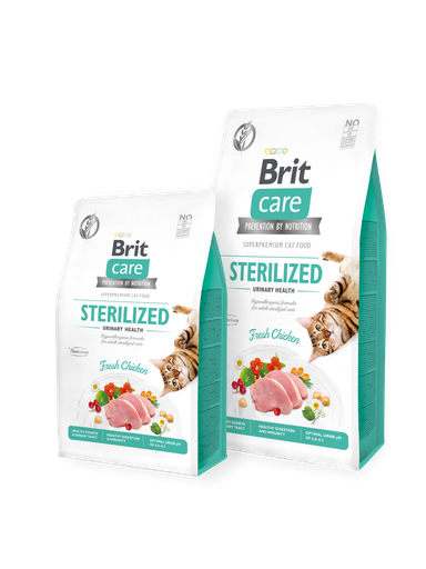 [8595602540730] Brit Care Cat Dry Food Grain-Free STERILIZED URINARY HEALTH  (٢  كيلوجرام)