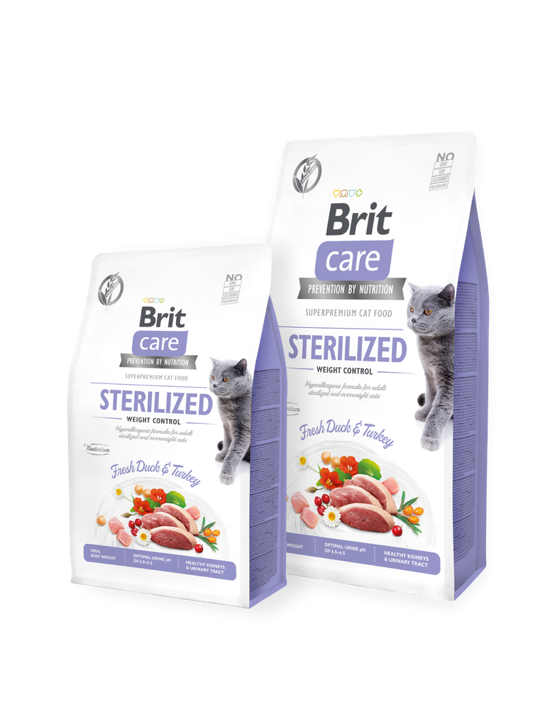 Brit Care Cat Dry Food Grain-Free STERILIZED AND WEIGHT CONTROL 