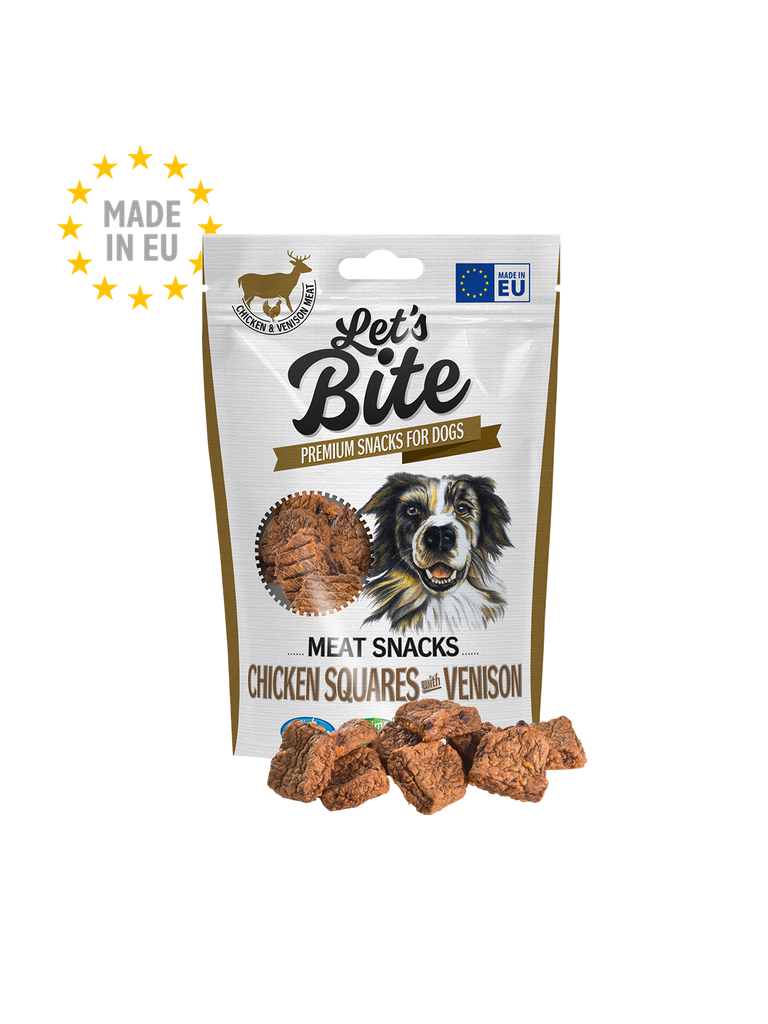 [8595602556380] Brit Let’s Bite Meat Snacks Chicken Squares With Venison 80 G
