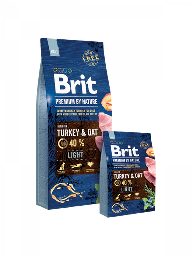 Brit Premium By Nature, Light, Turkey & Oat (15 kg)