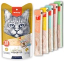 Wanpy Creamy Lickable Treats – Variety Pack Assorted Flavors (25 x 14g) – 350g