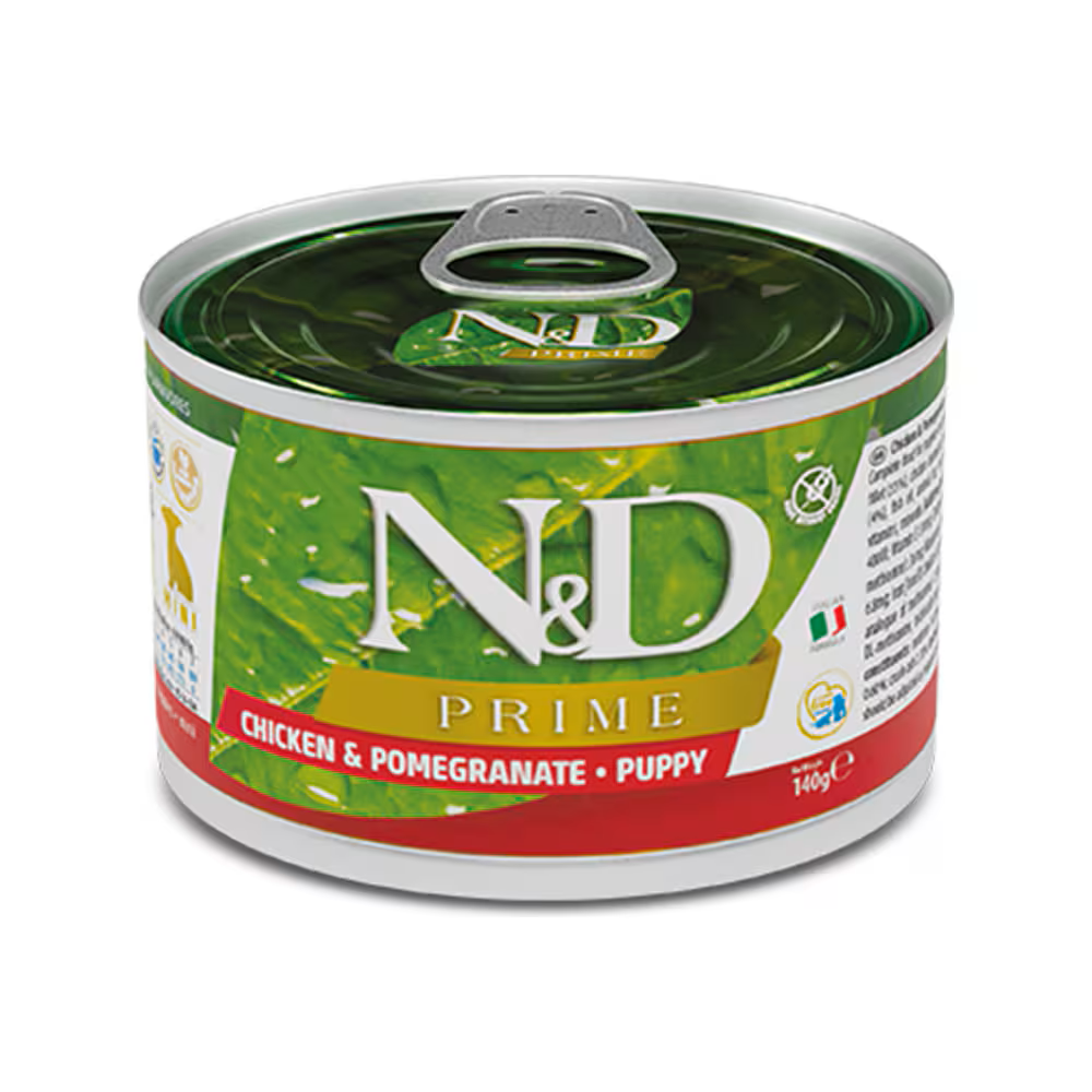 Farmina N&D PRIME Canine - Chicken & Pomegranate Puppy Mini Canned 140g