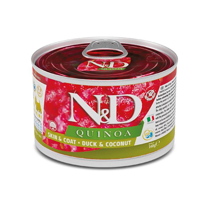 [8606014102376] Farmina N&D Quinoa Canine - Duck & Coconut Mini Canned 140g (1  علبة)