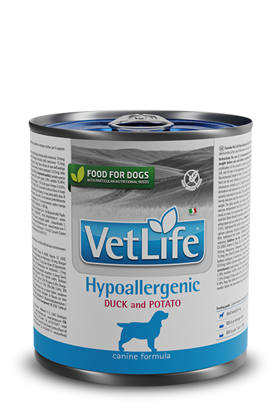 [8606014102802] Farmina VetLife Canine - Hypoallergenic Duck & Potato Canned 300g (1  علبة)