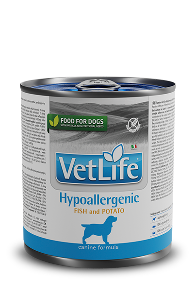 [8606014102819] Farmina VetLife Canine - Hypoallergenic Fish & Potato Canned 300g (1 Can)