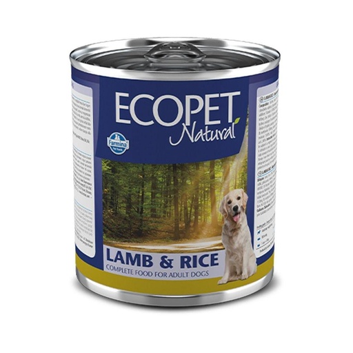 [8606014106060] Farmina Ecopet Natural With Lamb & Rice Canned Dog Food  300 g (6 Can)