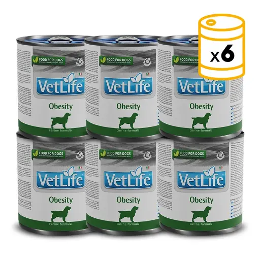 [8606014106435] Farmina VetLife Canine - Obesity Canned 300g (6  علب)