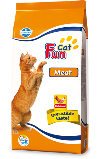 [8010276010476] Farmina Expo-A Fun Meat Dry Cat Food – 20 kg