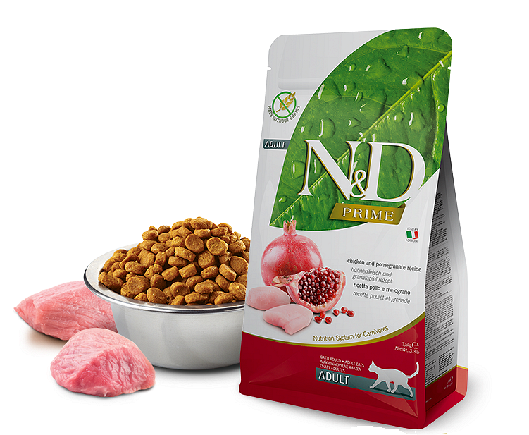 Farmina N&D PRIME Feline - Chicken & Pomegranate Adult 1.5 kg