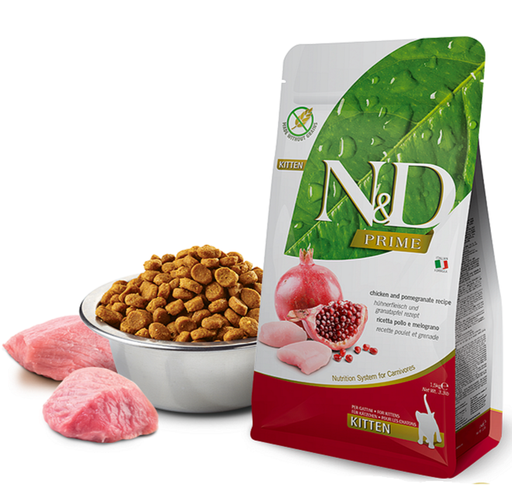 [8010276032584] Farmina N&D PRIME Feline - Chicken & Pomegranate Kitten  (1.5 kg)