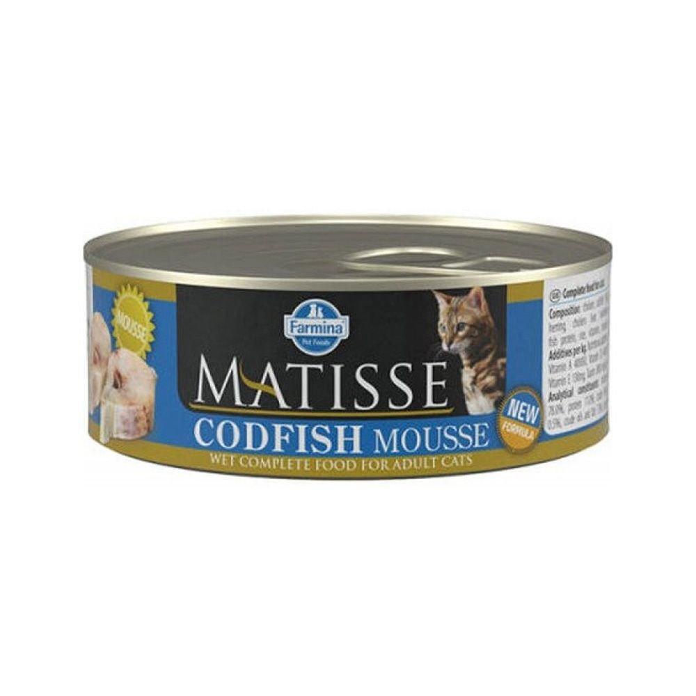 [8606014102758] Farmina Matisse Codfish Mousse Canned Cat Food 85g (1  علبة)