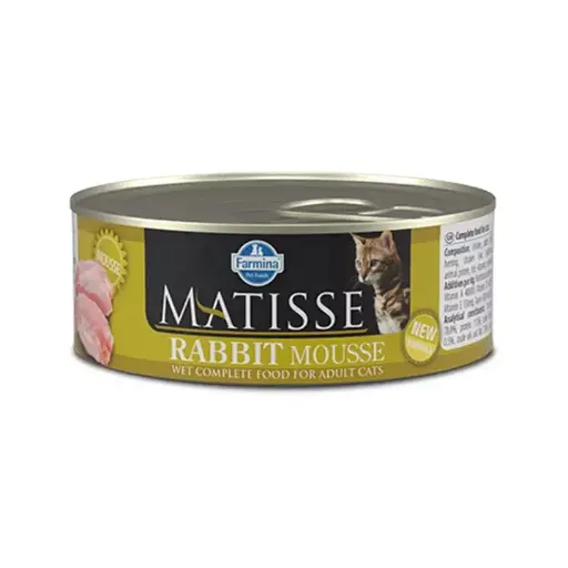 [8606014102710] Farmina Matisse Rabbit Mousse Canned Cat Food 85g (1  علبة)