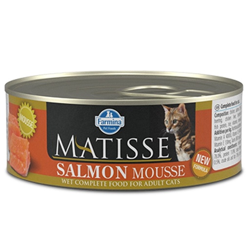 [8606014102727] Farmina Matisse Salmon Mousse Canned Cat Food  85g (1 Can)