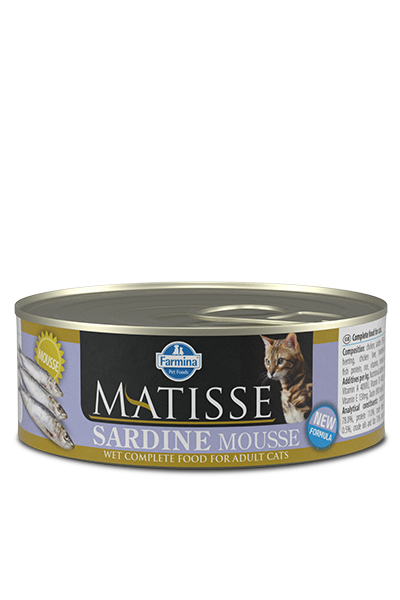 [8606014102741] Farmina Matisse Sardine Mousse Canned Cat Food 85g (1  علبة)