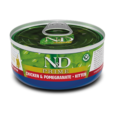 Farmina N&D Prime Feline - Chicken & Pomegranate Canned Kitten 70g