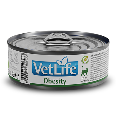 [8606014106473] Farmina VetLife Feline - Obesity Canned 85g (1  علبة)