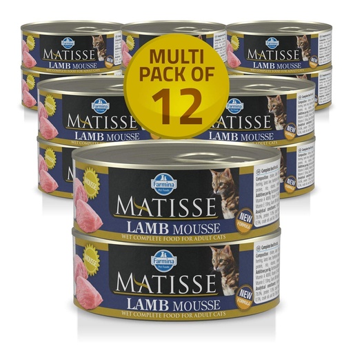 [8606014103908] Farmina Matisse Lamb Mousse Canned Cat Food 85g (12  علبة)