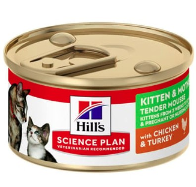 Hill's Science Plan Feline Kitten & Mother Tender Mousse Chicken & Turkey 85g