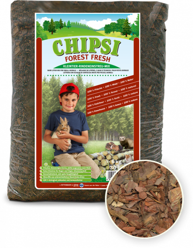 [4002973327814] Chipsi Forest Fresh Bark Chips Pet Bedding (20 Litter)