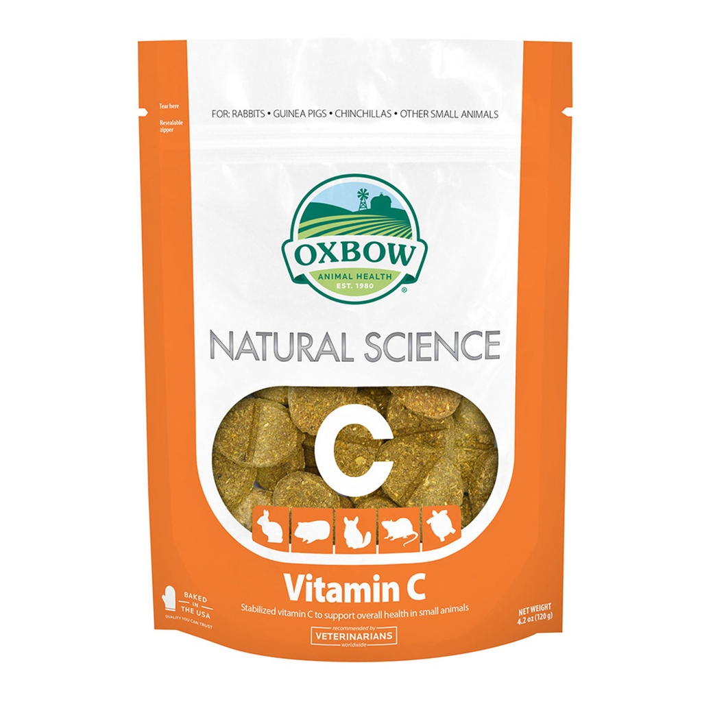 [744845711034] Oxbow Natural Science Vitamin C Small Animal Treats - 120 g 