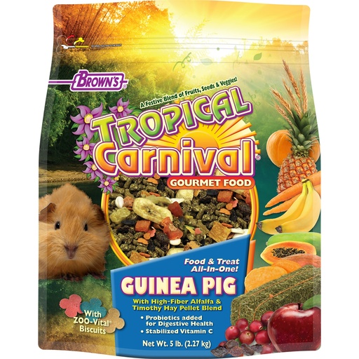 [042934446981] Browns Tropical Carnival Guinea Pig Food  (10 lb)