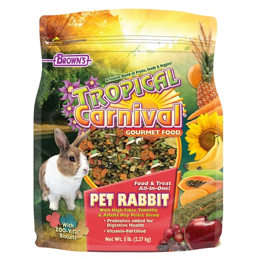 [042934447223] Browns Tropical Carnival Rabbit Food (١٠  أرطال)