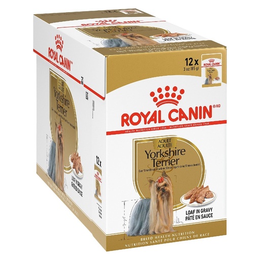 [9003579001431] Royal Canin Yorkshire Adult Dog Pouches 85 g (12  عبوة)