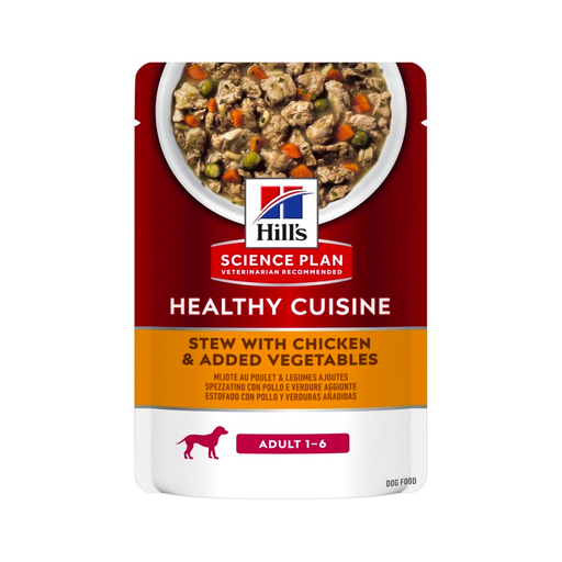 [052742050041] Hill's Science Plan Canine Adult Healthy Cuisine Stew Chicken & Added Vegetables 90g  (1 Pouch)