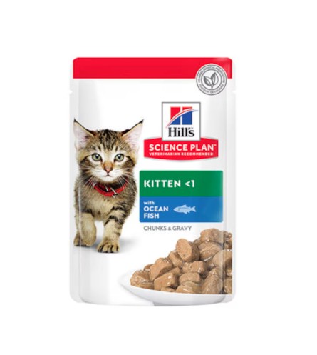 [052742211305] Hill's Science Plan Feline Kitten Ocean Fish Pouch 85g (1 Pouch)