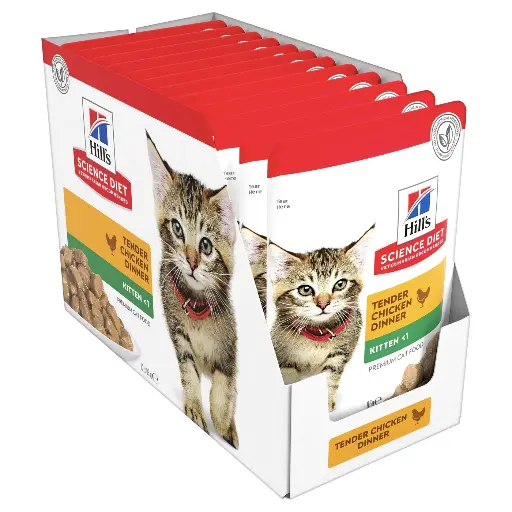 [052742211213] Hill's Science Plan Feline Kitten Chicken Pouch 85g (12 Pouch)