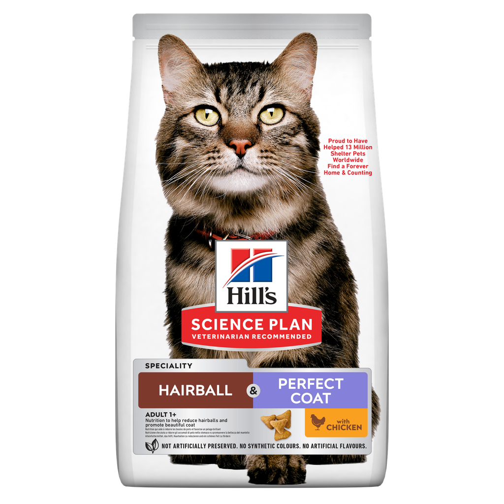 Hill's Science Plan Feline Adult - Chicken - Hairball & Perfect Coat