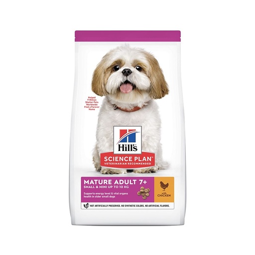 [052742282701] Hill's Science Plan Canine Adult - Small & Mini - Mature 7+ - Chicken (3 kg)
